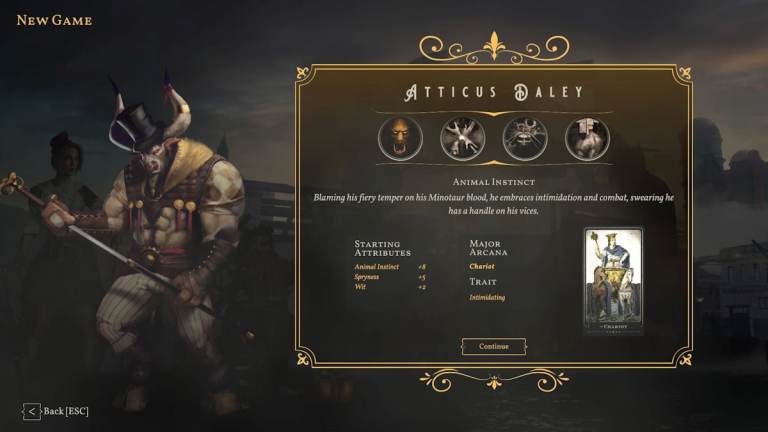Melhor arquétipo inicial para Atticus Daley no Sovereign Syndicate