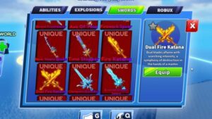Como obter Dual Fire Katana em Blade Ball - Roblox