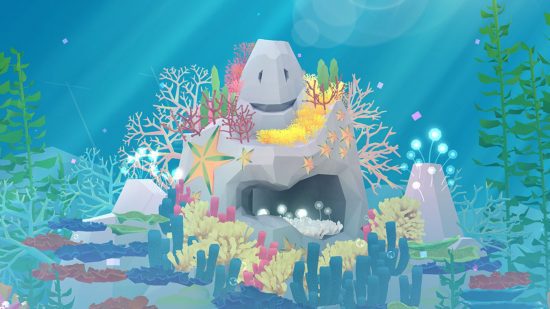 jogos oceânicos Tap Tap Fish Abyssrium: um recife de coral sorridente