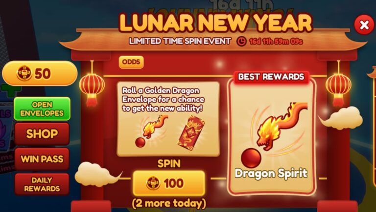 Blade Ball Showing The Lunar New Year Event Window